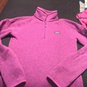 Patagonia purple pullover , quarter zip